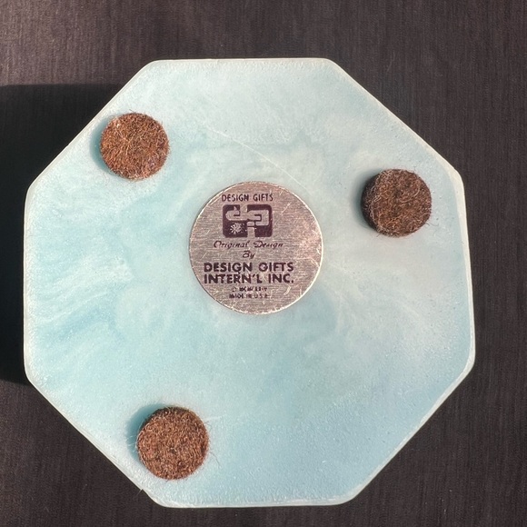 Vintage Robert Nemith Butterfly Flowers Soapstone Trinket Box - Picture 10 of 12